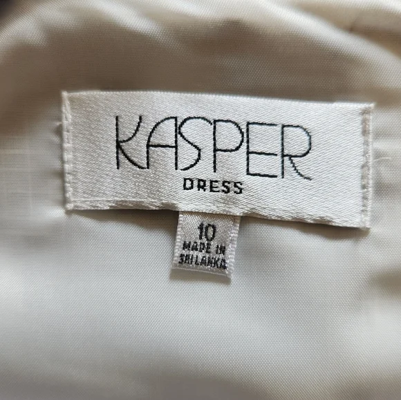 KASPER Brown Polka Dot Dress w/Belt - Picture 8 of 13